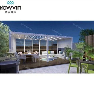 Chaw taws teeb tswj Louvered Pergola